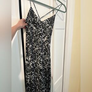 Topshop Black and White Slip Dress